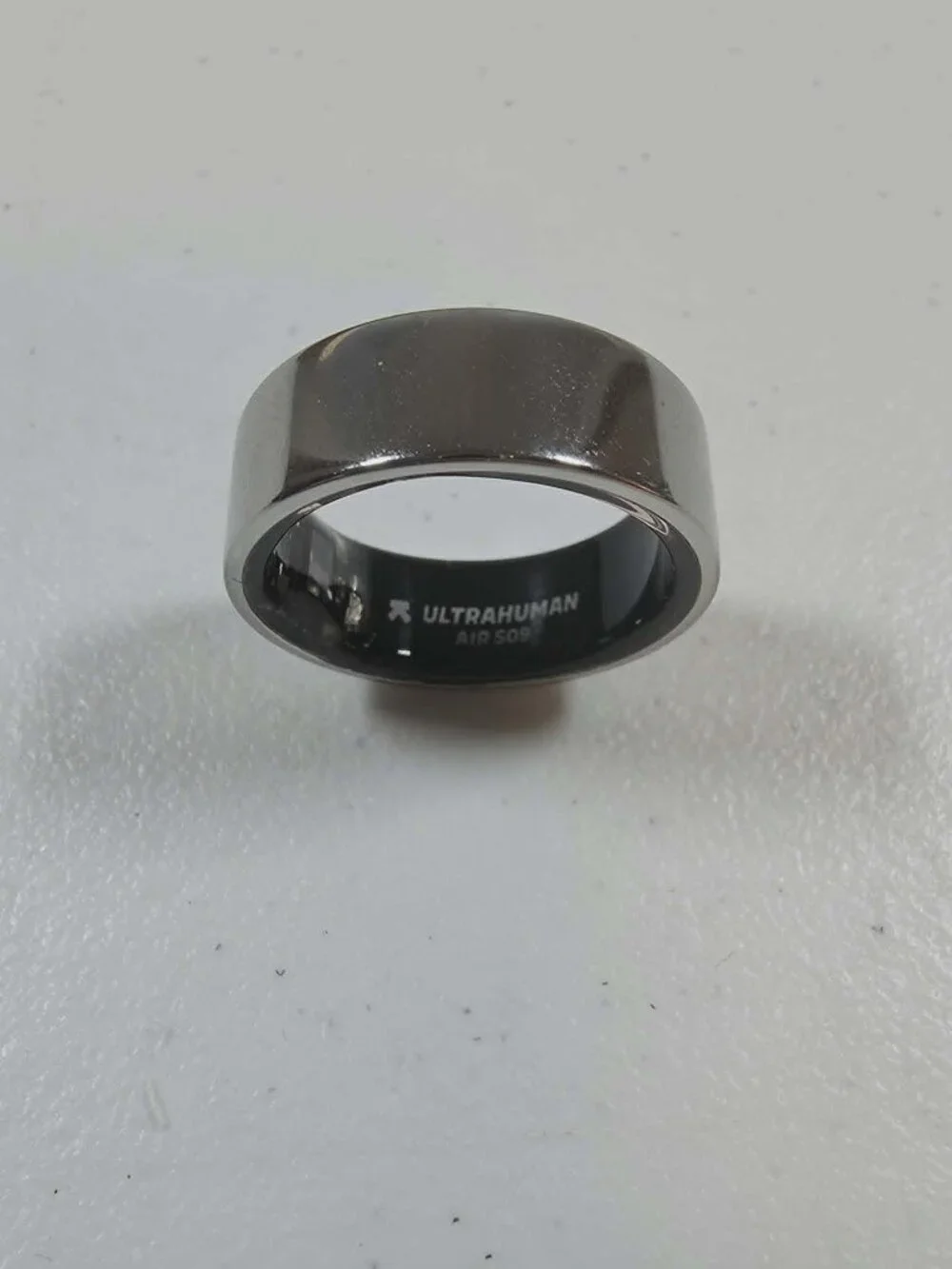 ULTRA HUMAN AIR SMART RING HEALTH MONITOR AIR SILVER SIZE 9 NEW OPEN BOX - WORKS